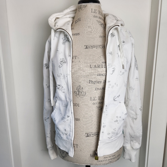 Rare Vintage TNA Aritzia Graphic Sailor Hoodie - Picture 2 of 16